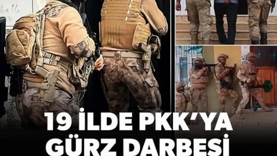 19 ilde PKK/KCK'ya 'GÜRZ-30' operasyonu: 40 terör örgütü mensubu yakalandı