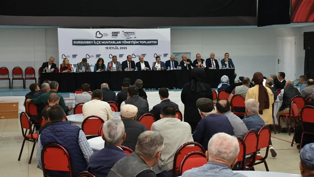 Büyükşehir Dursunbey’de muhtarlarla buluştu