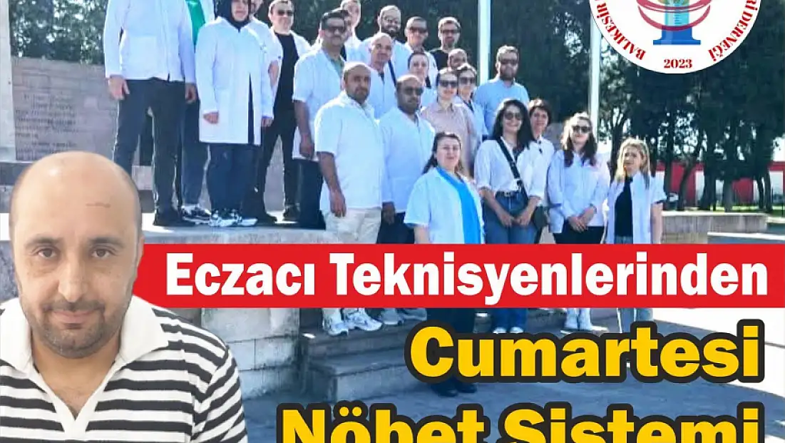 Eczacı Teknisyenlerinden Cumartesi  Nöbet Sistemi Talebi