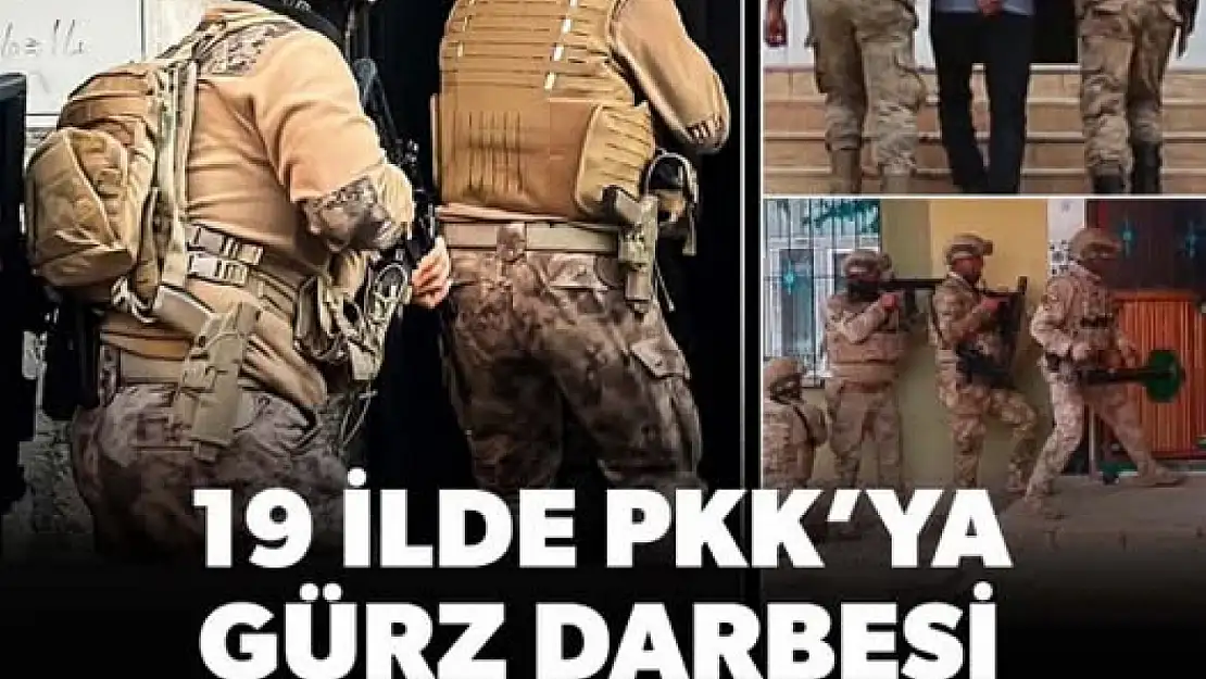 19 ilde PKK/KCK'ya 'GÜRZ-30' operasyonu: 40 terör örgütü mensubu yakalandı