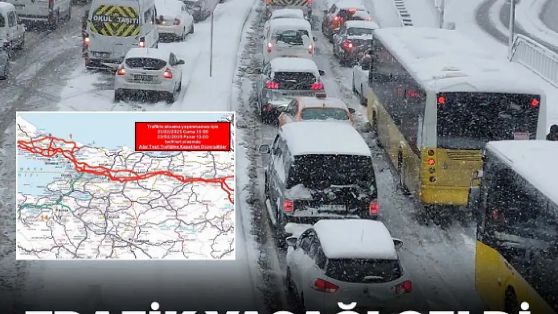 2 günlüğüne ağır taşıtlara trafik yasağı geldi