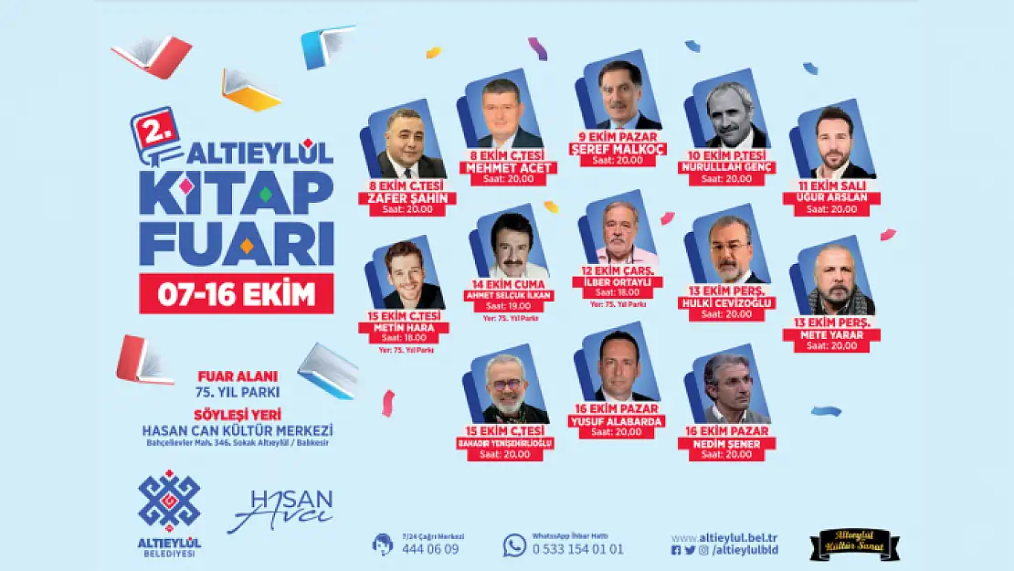 2'nci Altıeylül Kitap Fuarı Başlıyor