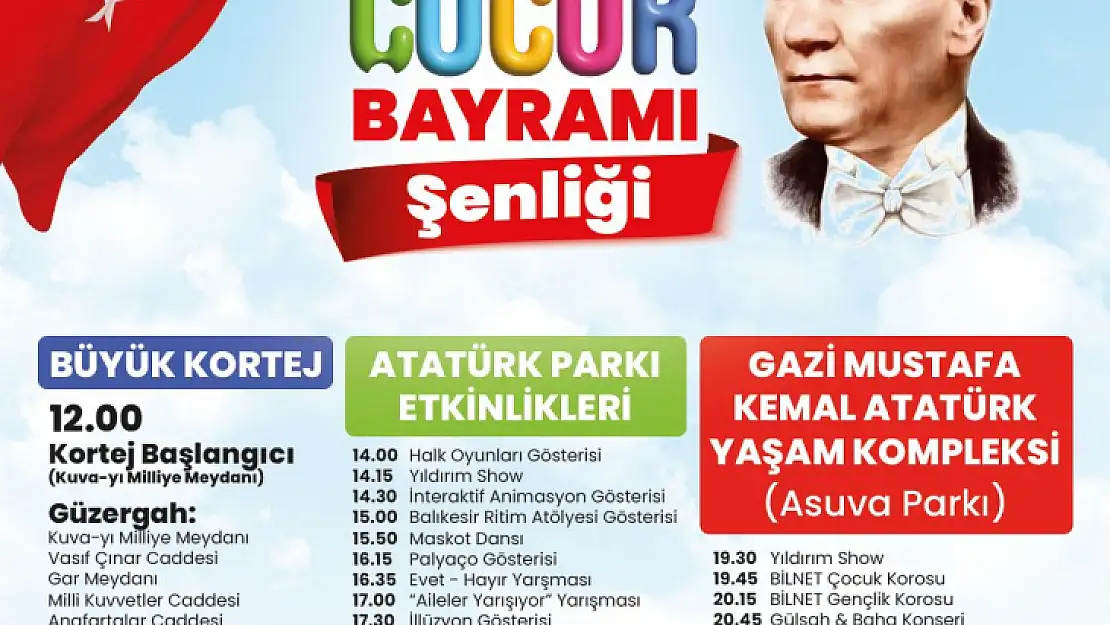 23 Nisan coşkusu Altıeylül'de yaşanacak