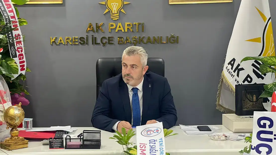 AK PARTİ KARESİ İLÇE BAŞKANI HAKAN AKA: 'KARESİ İÇİN DERTLENEN BİR YÖNETİM OLUŞTURDUK'