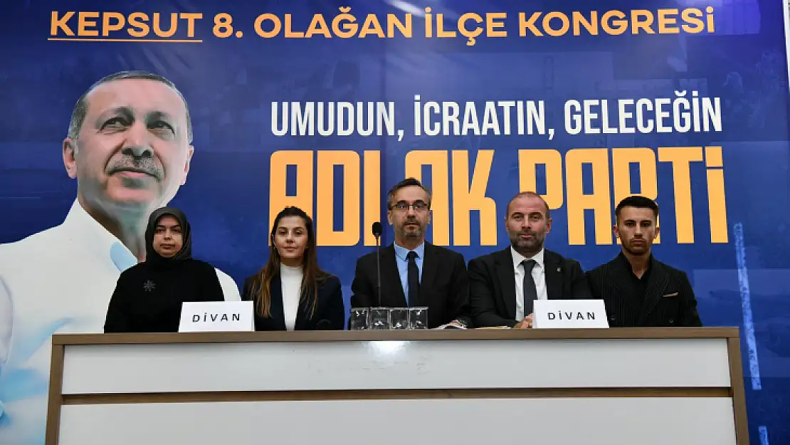 Ak Parti Kepsut İlçe Kongresinde İbrahim Özdemir güven tazeledi