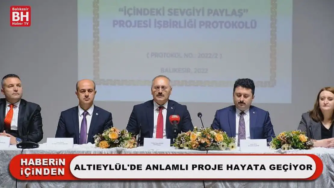 Altıeylül'de Anlamlı Proje Hayata Geçiyor