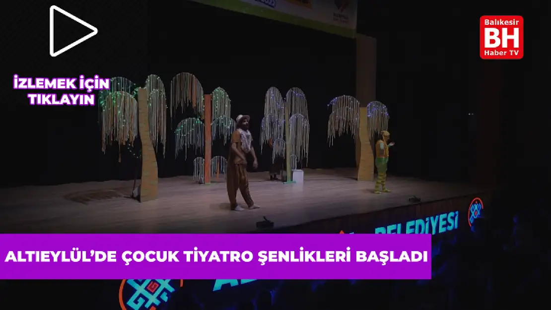 Altıeylül'de Çocuk Tiyatro Şenlikleri Başladı