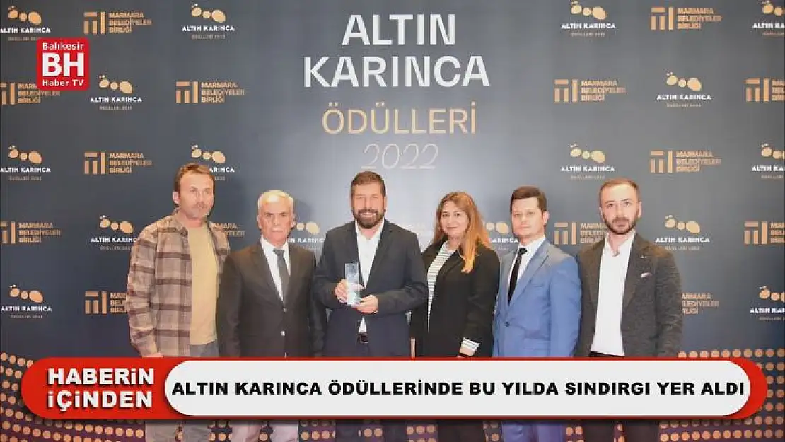 Altın Karınca Ödüllerinde Bu Yılda Sındırgı Yer Aldı