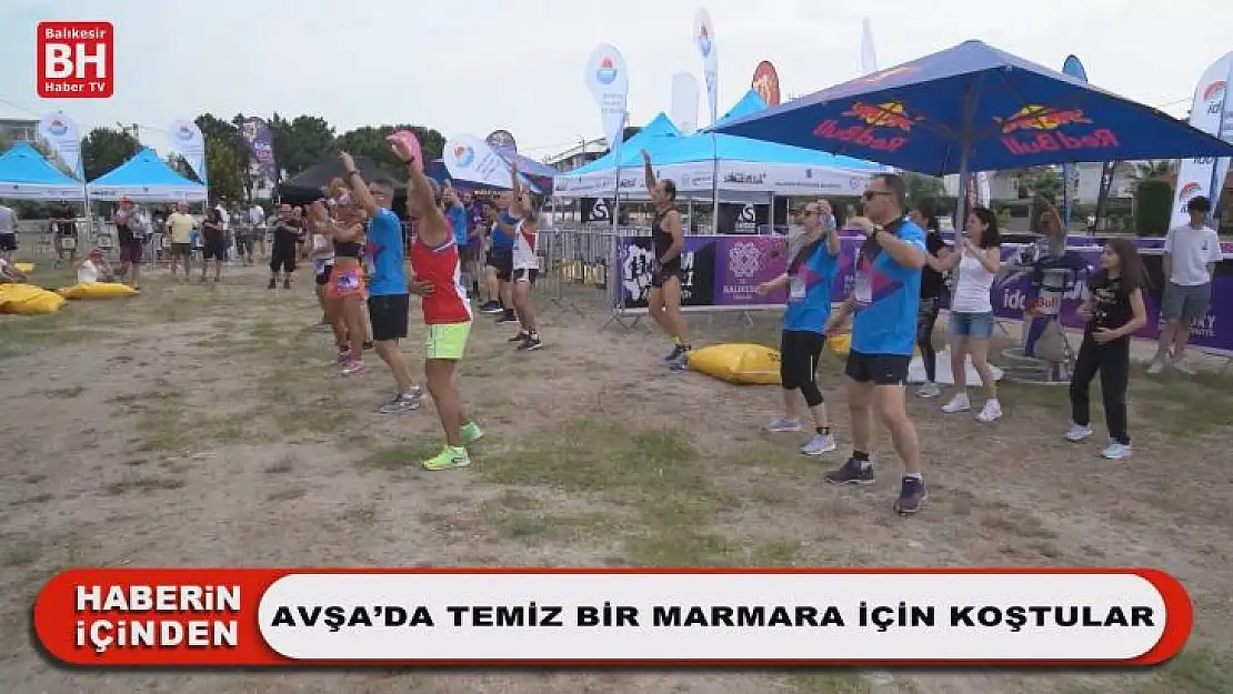 Avşa'da Temiz Bir Marmara İçin Koştular