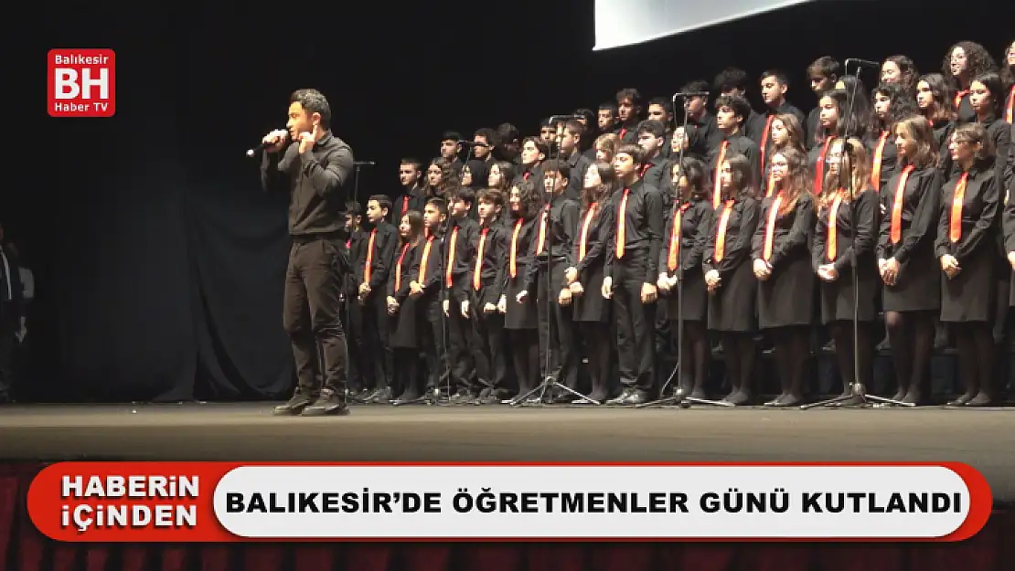 Balıkesir'de Öğretmenler Günü Kutlandı