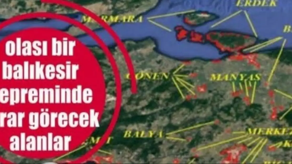 Balıkesir deprem risk haritası çıkarıldı