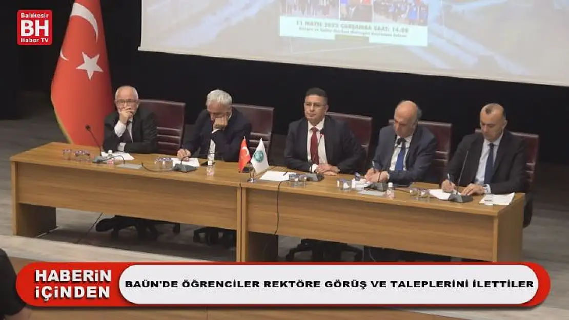 Balıkesir Üniversitesi'nde Öğrenciler Rektöre Görüş ve Taleplerini İlettiler