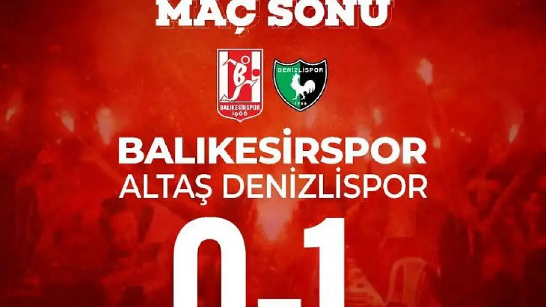 Balıkesirspor mağlubiyet serisine devam etti