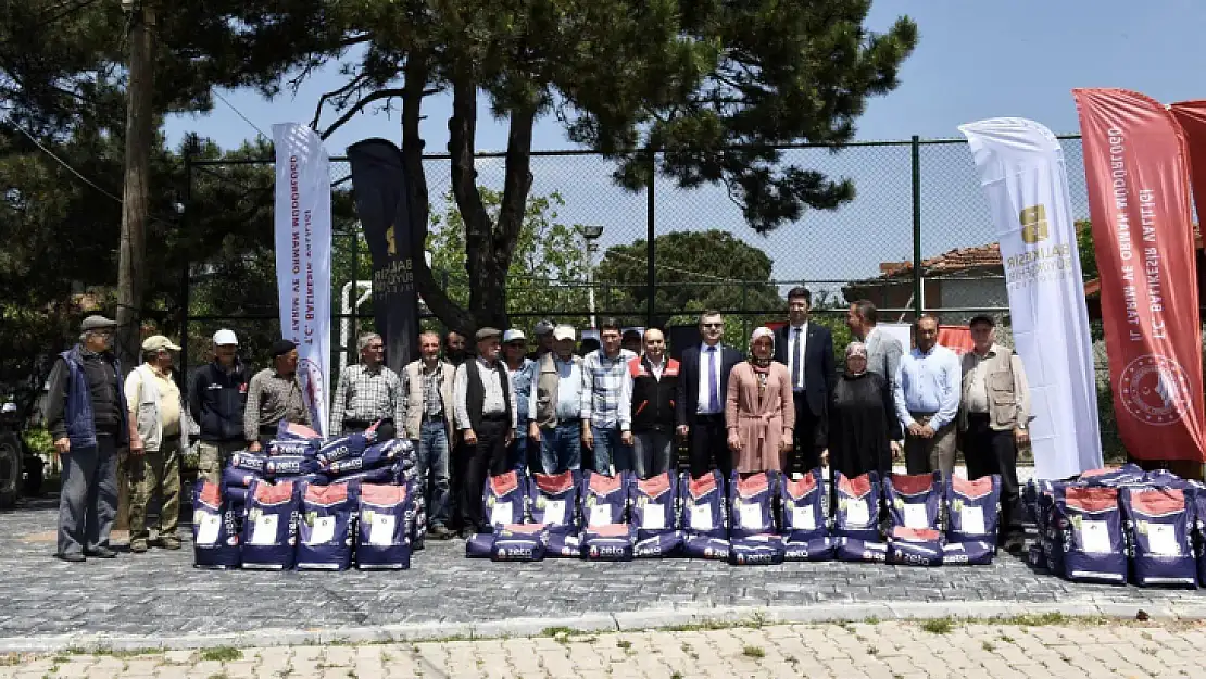 Balya Çamlık Mahallesinde bin 500 Kg Tohum Dağıtıldı…