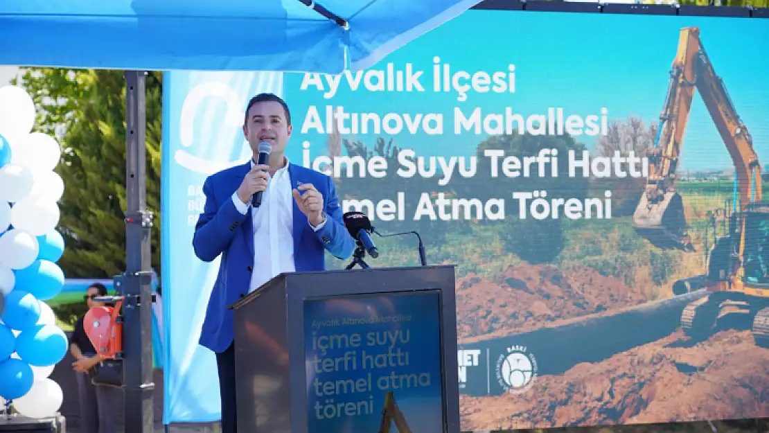   Başkan Akın:'Ayvalık'ın su sorununu tarihe gömecek ilk adımı attık'