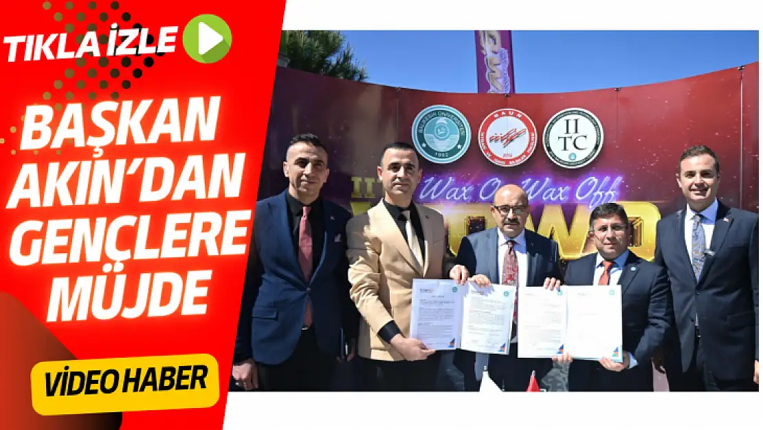 BAŞKAN AKIN'DAN, GENÇLERE MÜJDE