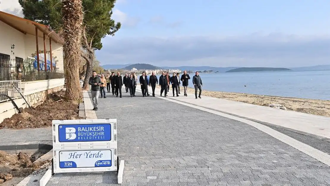 Başkan Yılmaz, Erdek Çuğra Sahili'ni inceledi