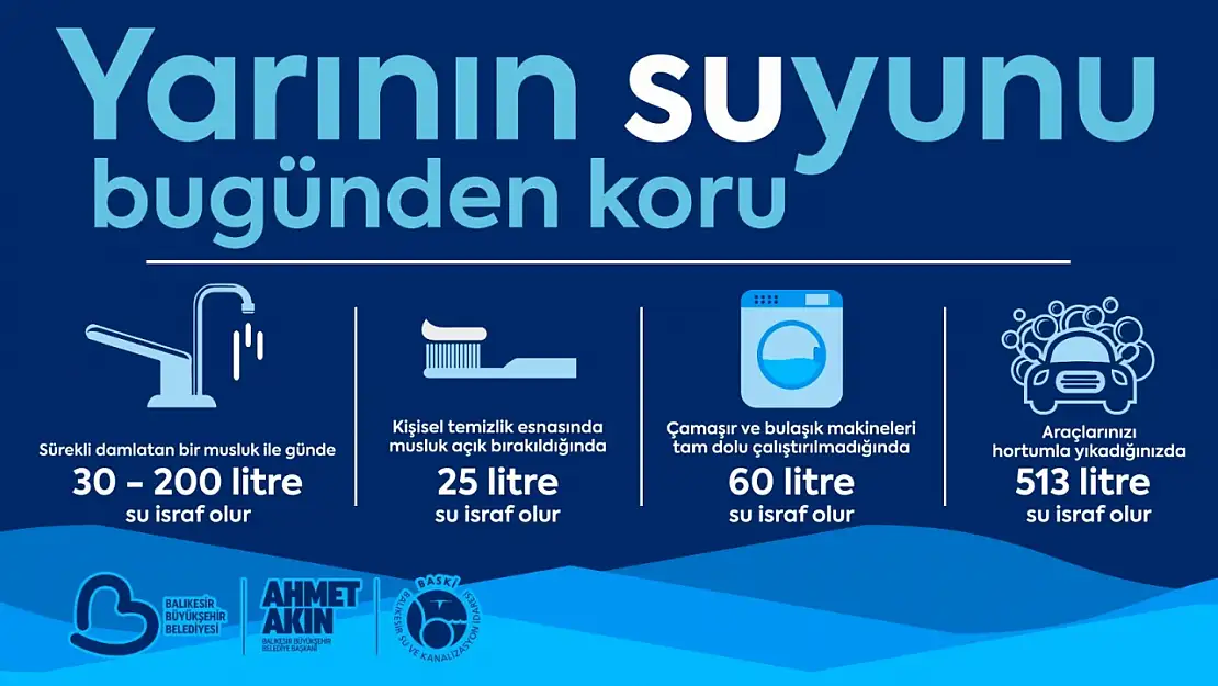 BASKİ'den, içme suyu israfını önleyici tedbirler