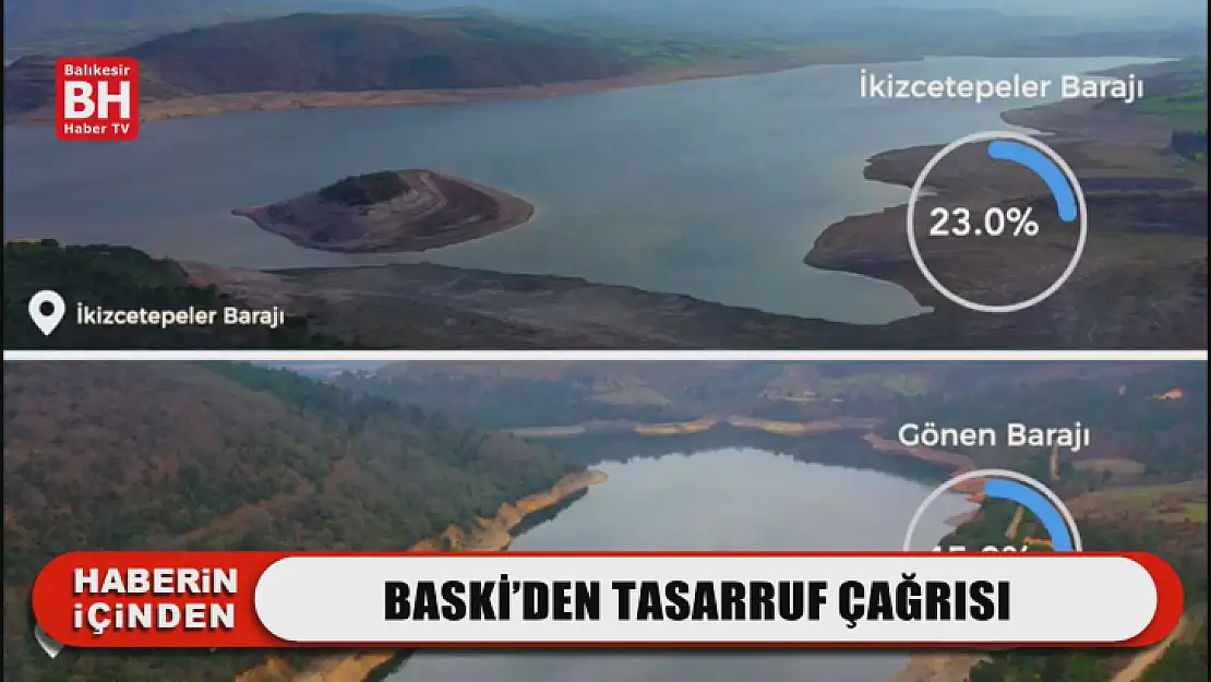 BASKİ'den Tasarruf Çağrısı