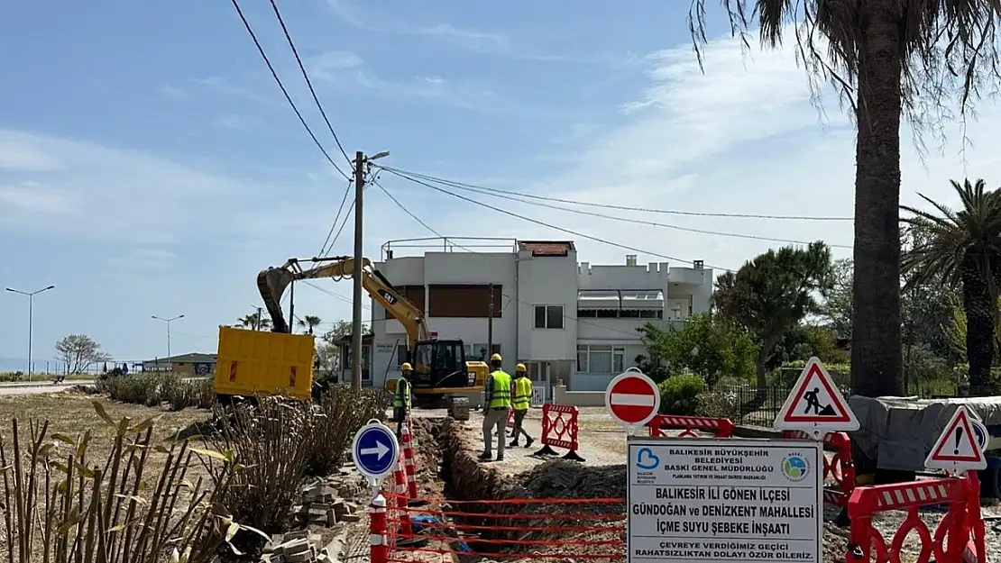 BASKİ Gönen'de halkı kesintisiz suya kavuşturuyor