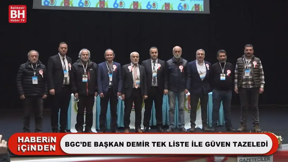 BGC'de Başkan Demir Tek Liste ile Güven Tazeledi