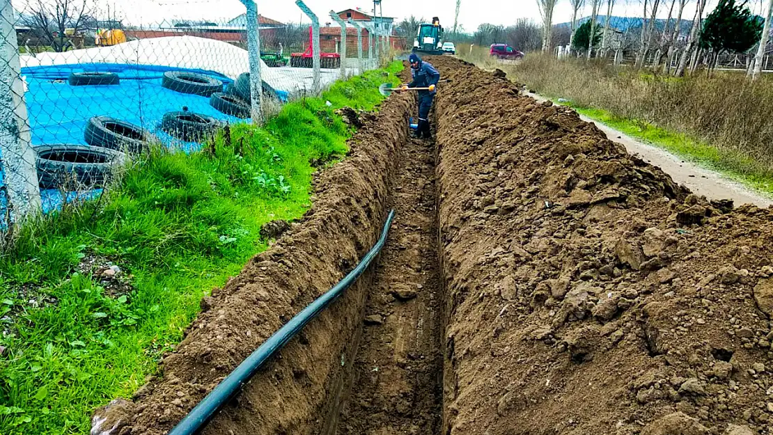 Bigadiç'e bin metrelik yeni içme suyu hattı