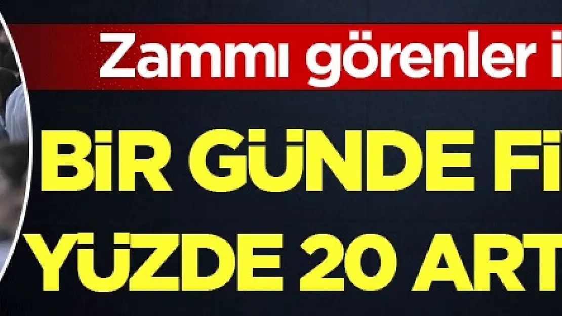 Bir günde fiyatları yüzde 20 artırdılar! Zammı görenler isyan etti!