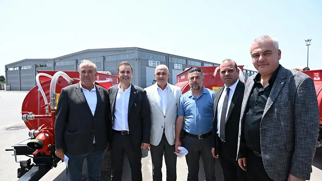 Büyükşehirden 31 kırsal mahalleye Traktöre Monteli Yangın Tankeri desteği