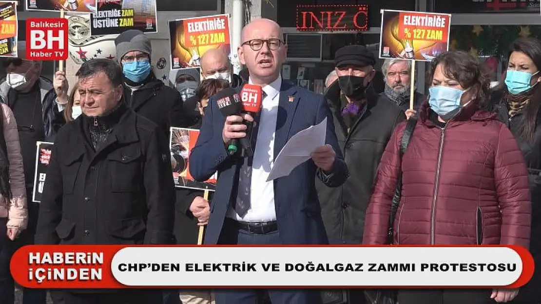 CHP'den Elektrik ve Doğalgaz Zammı Protestosu