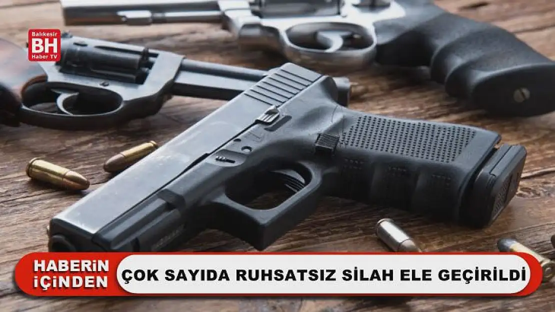 Çok Sayıda Ruhsatsız Silah Ele Geçirildi