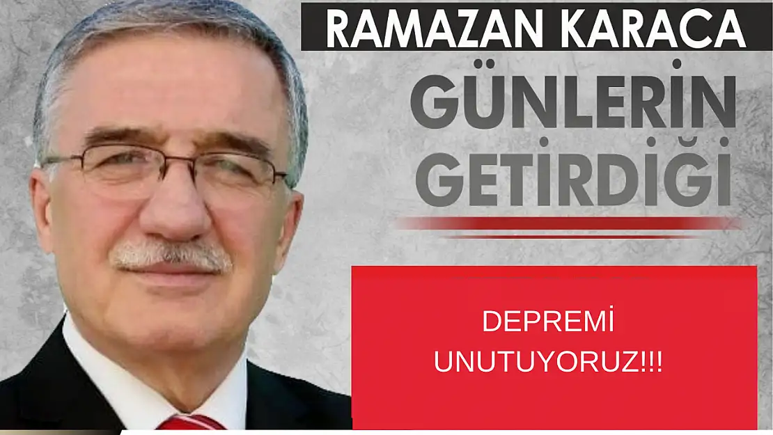 DEPREMİ UNUTUYORUZ!!!