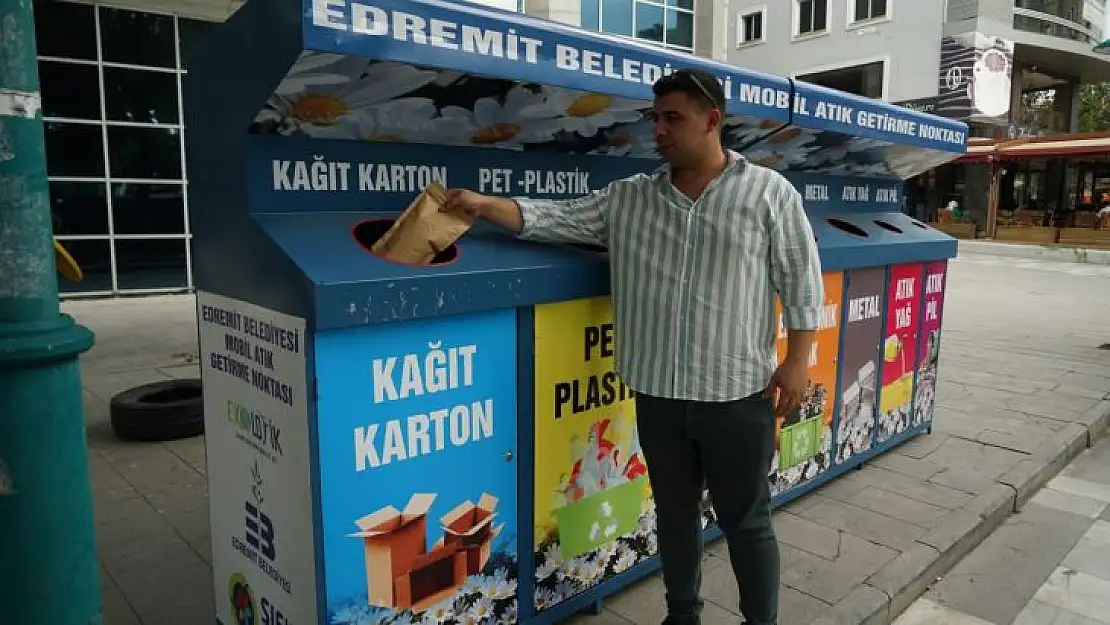 Edremit'te Mobil Atık Getirme Noktaları Kuruluyor