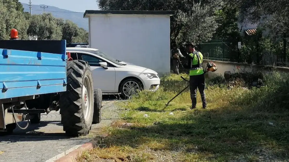 Edremit'te Yeşil Alanlara Bahar Bakımı