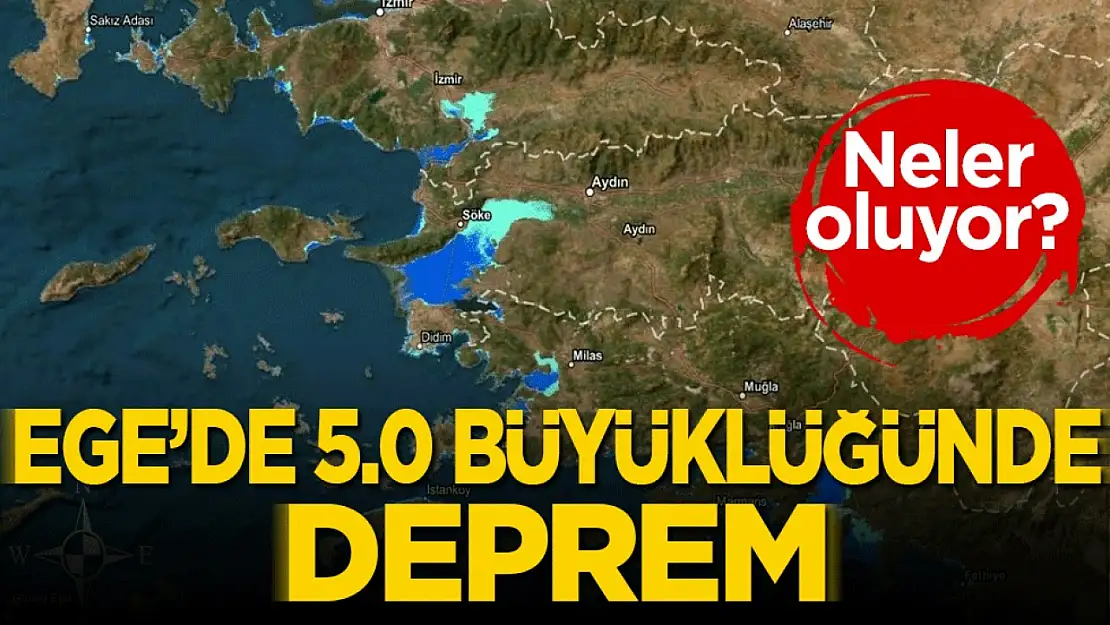 Ege Denizi'nde 5.0 büyüklüğünde deprem