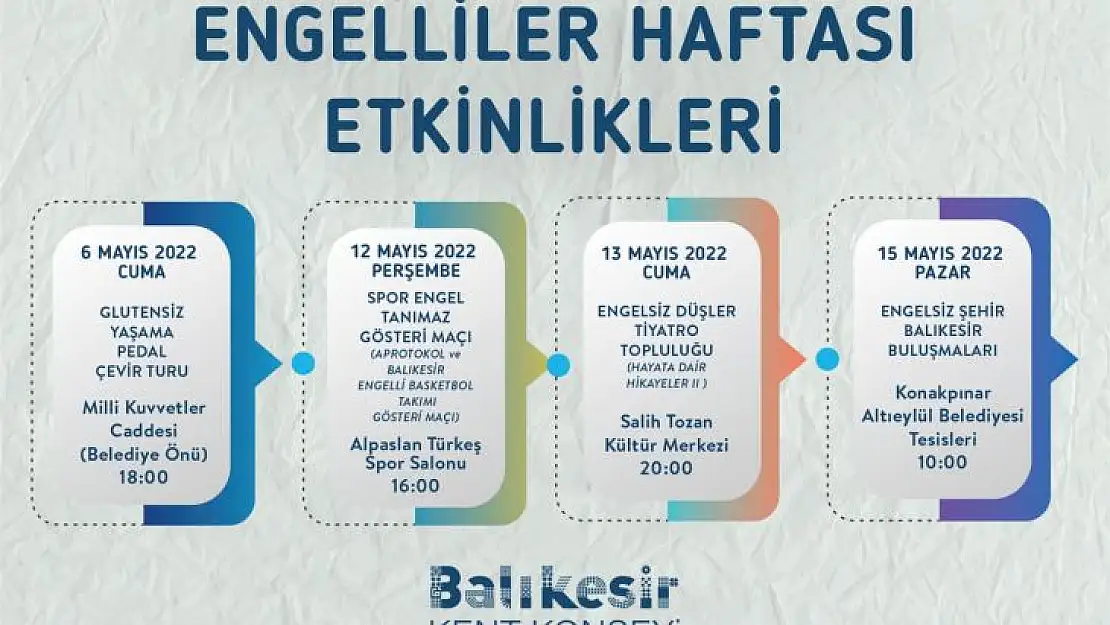 Engelliler Haftası Etkinlikleri Başlıyor