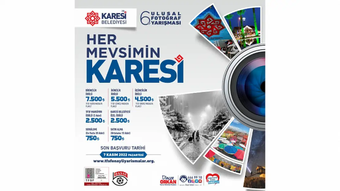 Karesi Belediyesi 6. Ulusal Fotoğraf Yarışması Başladı