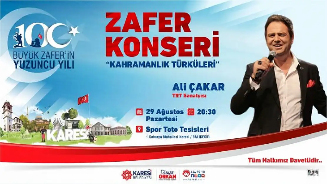 Karesi Belediyesi'nden Zafer Konseri