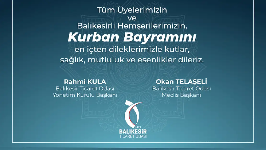 'Kurban Bayramınız Kutlu Olsun'