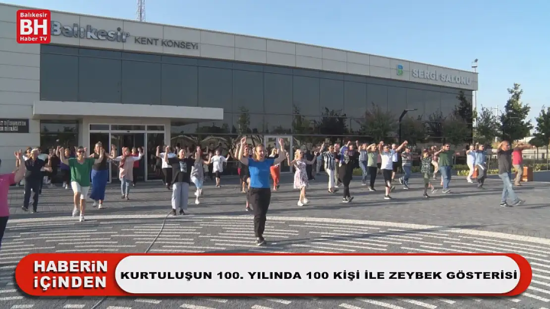 Kurtuluşun 100. Yılında 100 Kişi ile Zeybek Gösterisi