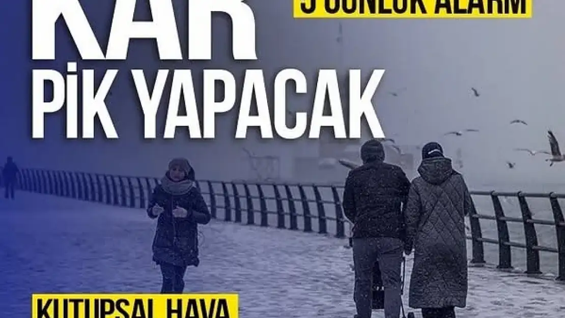 Kutupsal hava etkisi başlıyor! Kar yağışı pik yapacak!