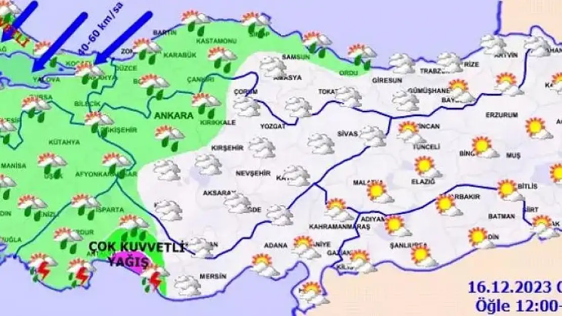 KUVVETLİ YAĞIŞ ETKİSİNİ SÜRDÜRECEK
