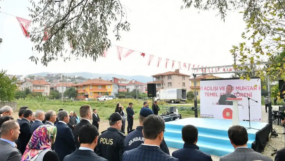 Muhtarlık Hizmet Binalarının Temel Atma Töreni Yapıldı