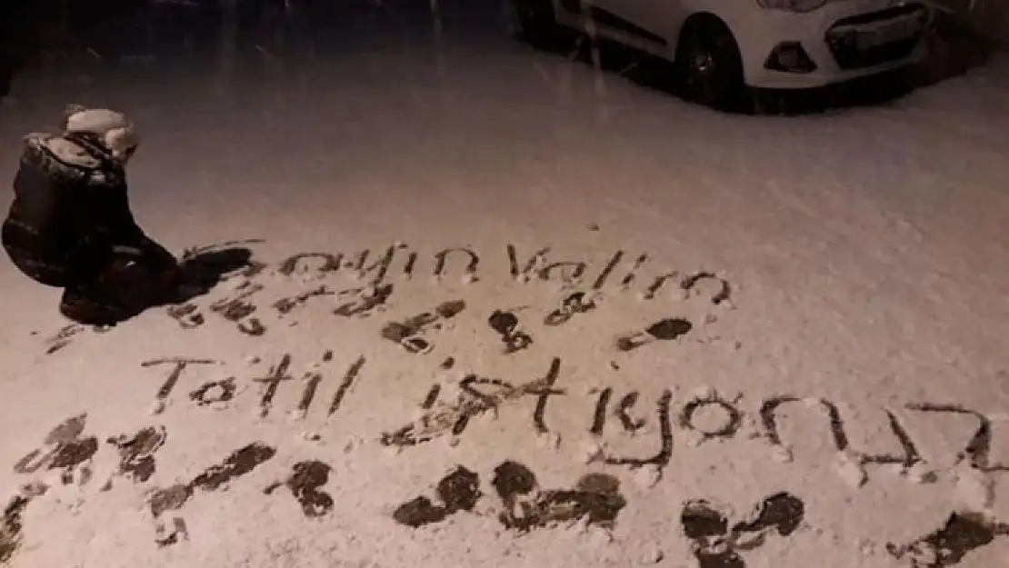 Öğrenciler istedi, Vali Şıldak kırmadı yarın okullar tatil