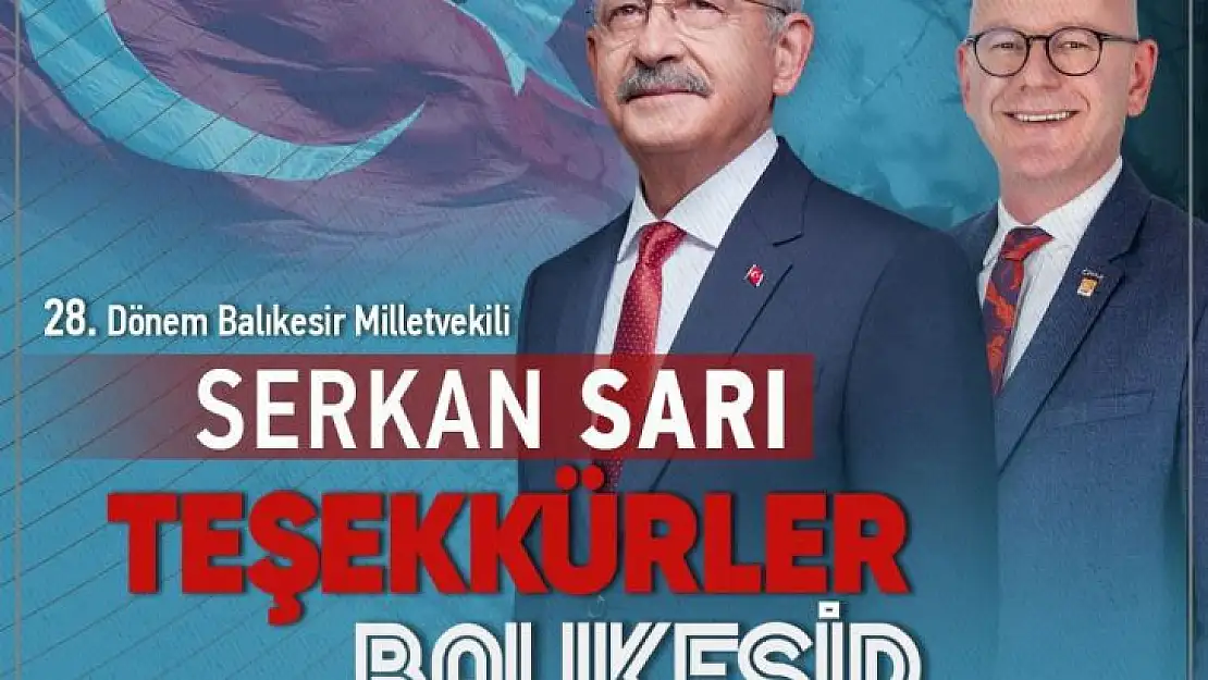 Serkan Sarı Balıkesirlilere Teşekkür Etti