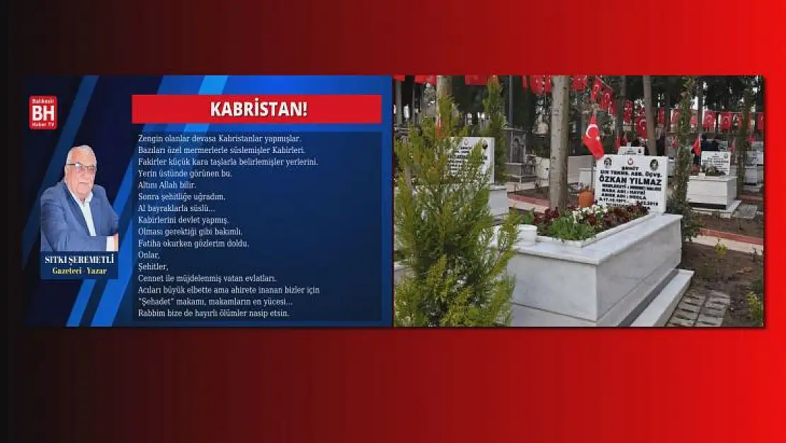 Sıtkı Şeremetli - Köşe Yazısı 'Kabristan!'