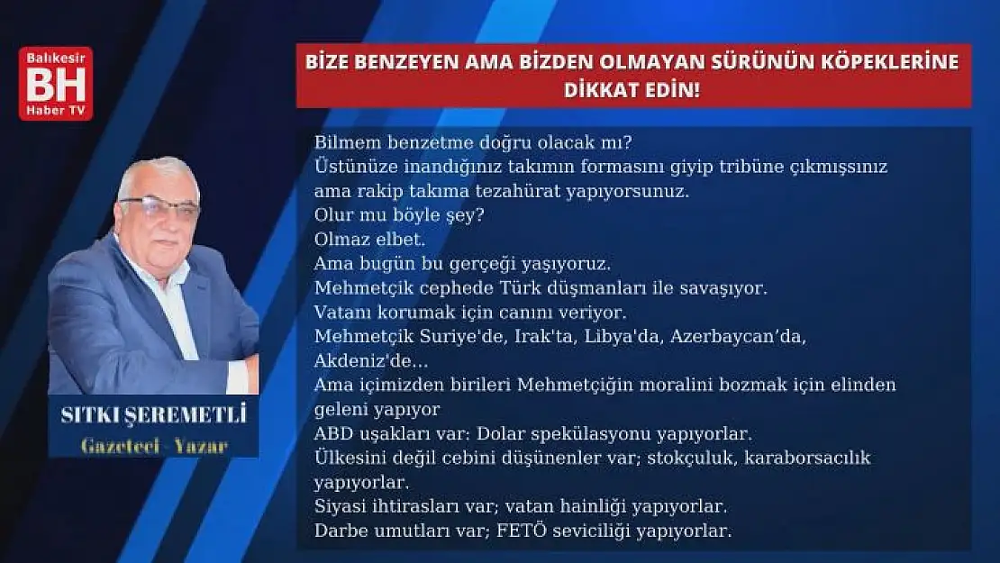 Sıtkı Şeremetli - Köşe Yazısı