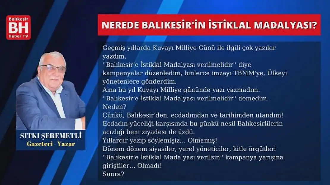Sıtkı Şeremetli – Köşe Yazısı
