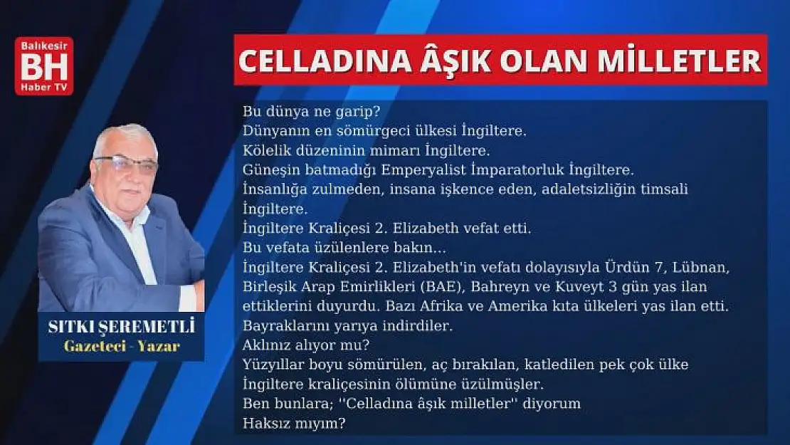 Sıtkı Şeremetli – Köşe Yazısı