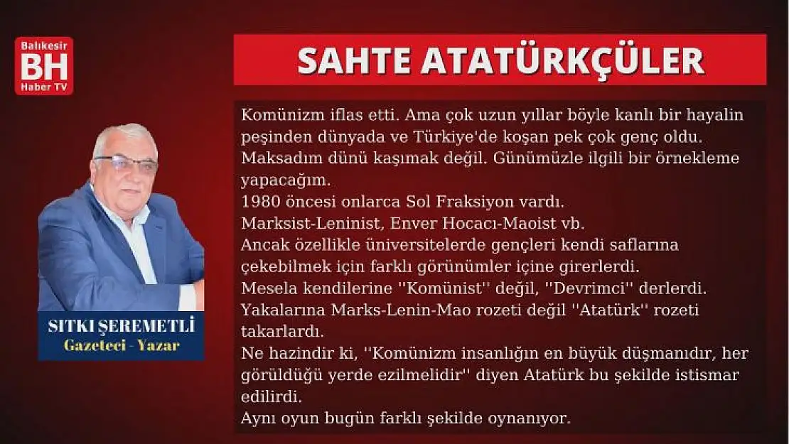 Sıtkı Şeremetli – Köşe Yazısı