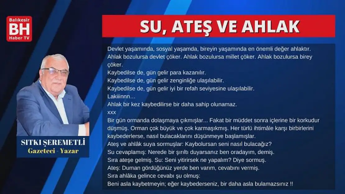 Sıtkı Şeremetli - Köşe Yazısı